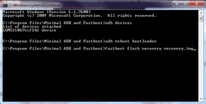 minimal adb fastboot recovery