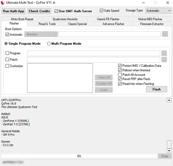 umt qcfire setup file v11.6 (latest version)